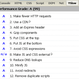 YSlow，Yahoo網站效能評分工具，99分測試，CDN圖文教學